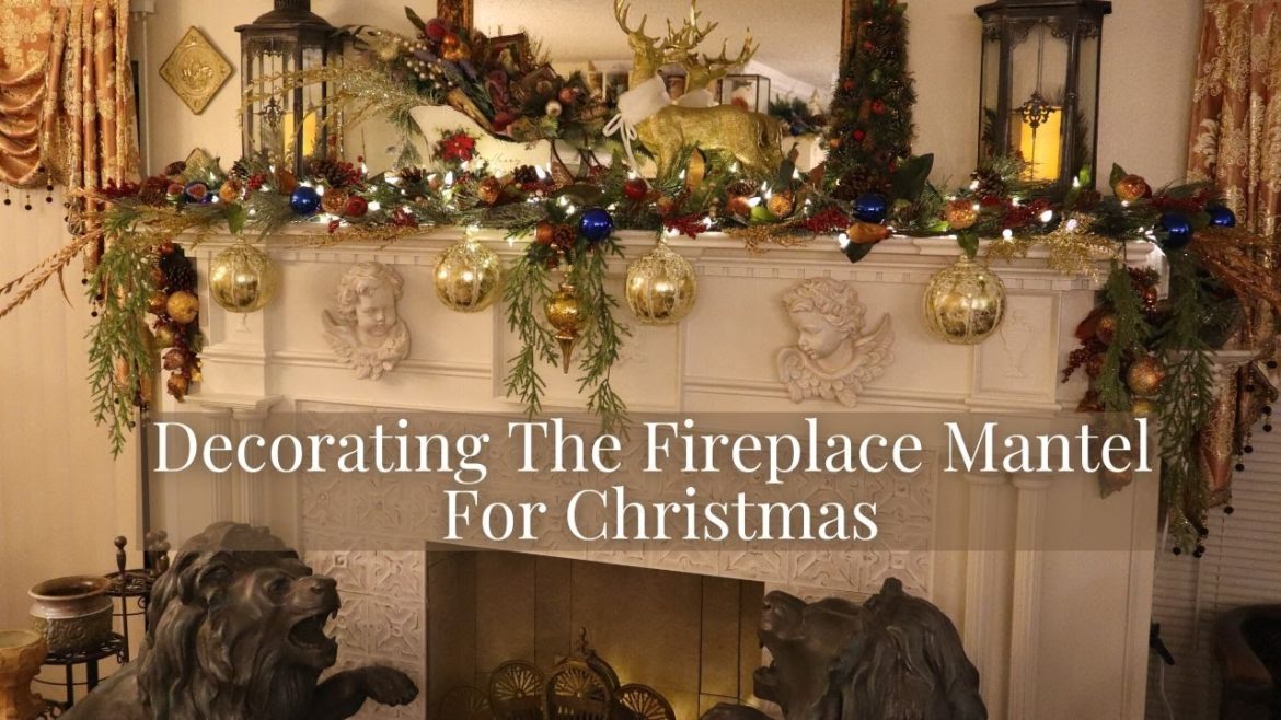Decorating Our Fireplace Mantel for Christmas 2022 | Christmas Decorating Ideas