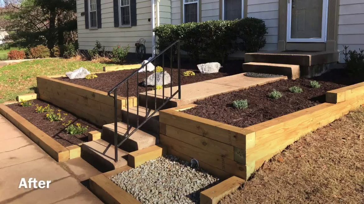 Front Yard Landscape Transformation (Time-Lapse)
