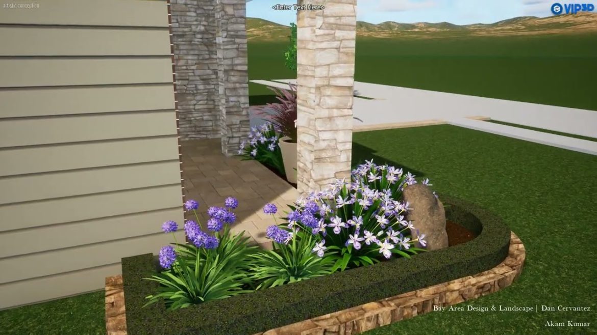 Kumar Residence: Front yard design, low maintence and clean curb appeal!