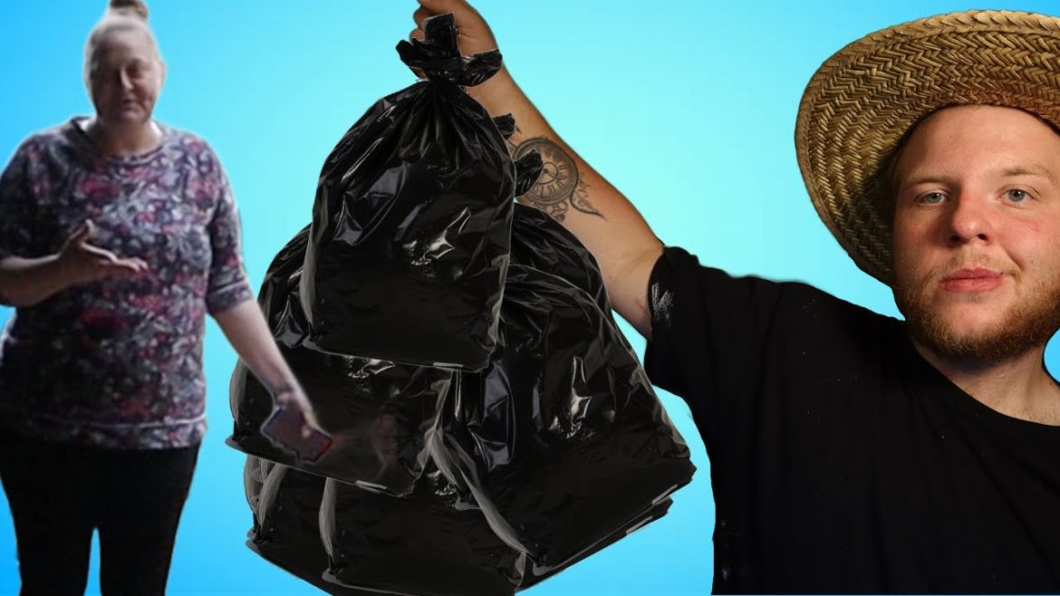 DISABLED Single MOTHER Just Needing A HELPING HAND |53 Trash Bags| FREE Yard Make-over (Part 1 of 2)