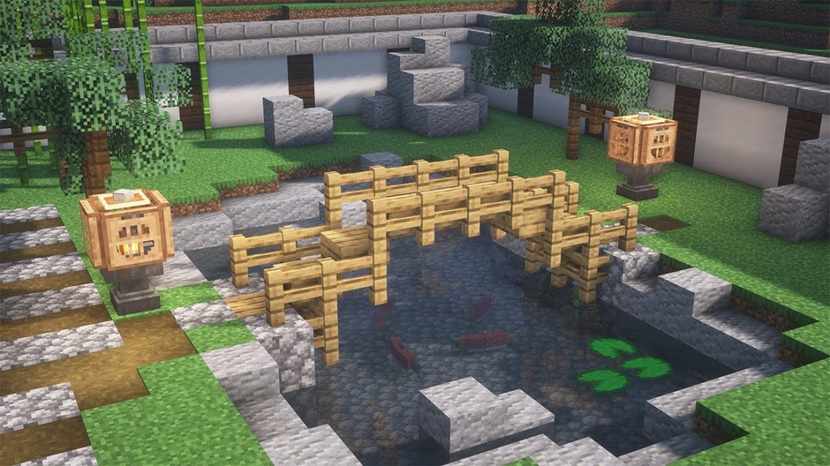 【マイクラ和風建築】日本庭園の作り方【マイクラ建築】[Minecraft Tutorial] Japanese Garden