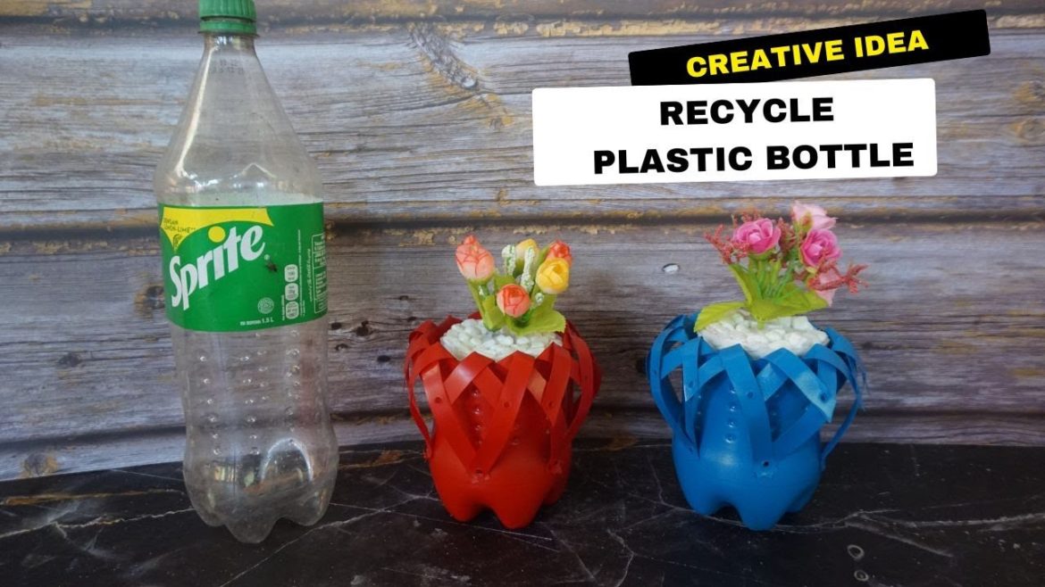 Making Beautiful Flower Pot from Discarded Plastic Bottles – Flower Pot Ideas Making Beautiful Flower Pot from Discarded Plastic Bottles - Flower Pot Ideas