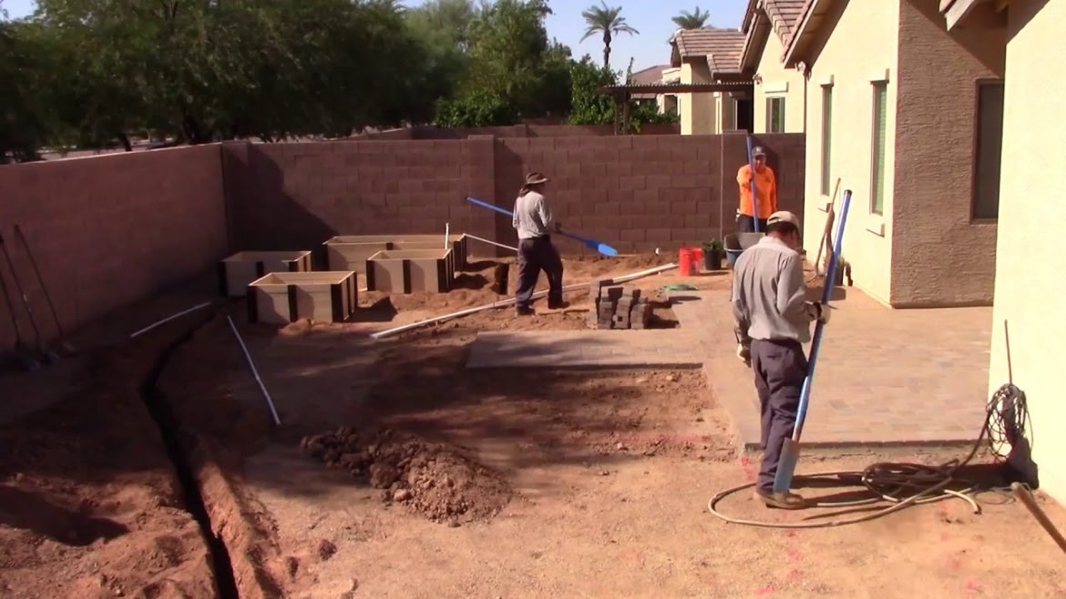 Landscape Installation Time Lapse of Drab to Fab Backyard Rehab