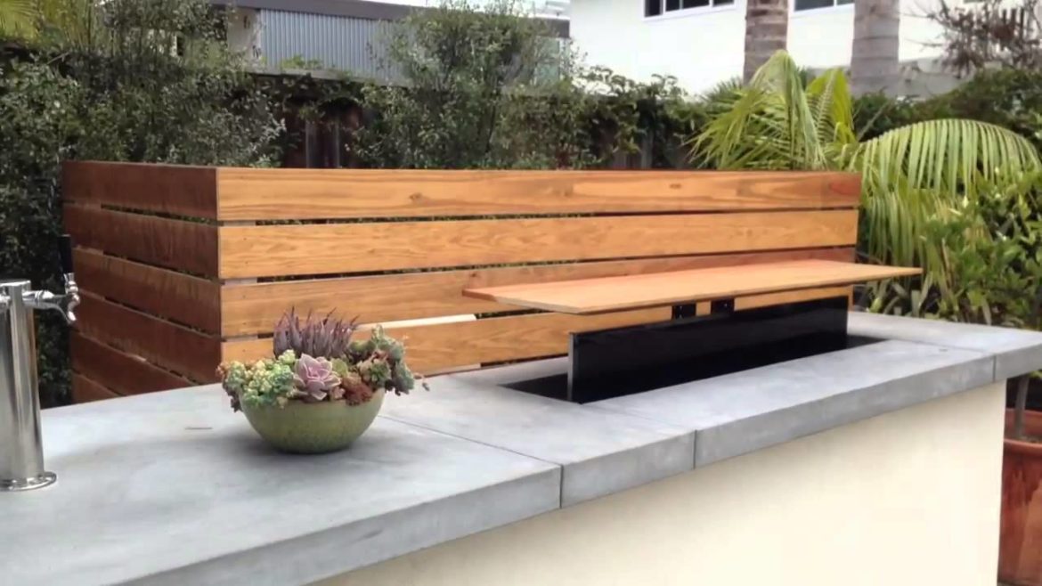 Awesome Backyard Bar and Disappearing TV in Modern Landscape Design! Awesome Backyard Bar and Disappearing TV in Modern Landscape Design!