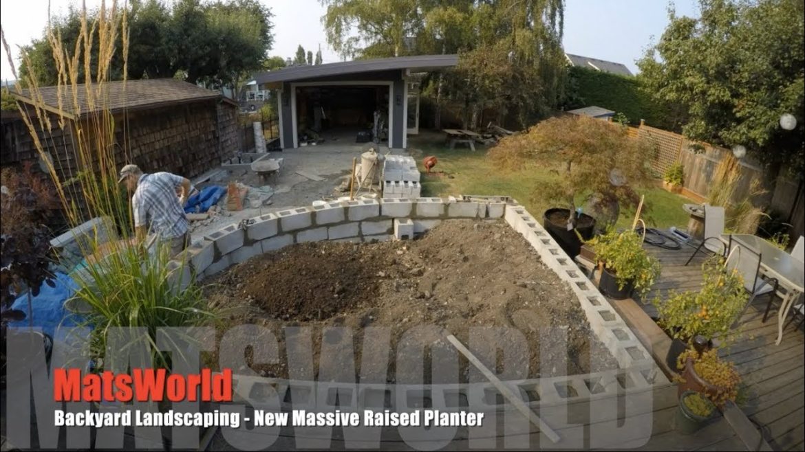 Backyard Landscaping - New Massive Raised Planters Pt.1
