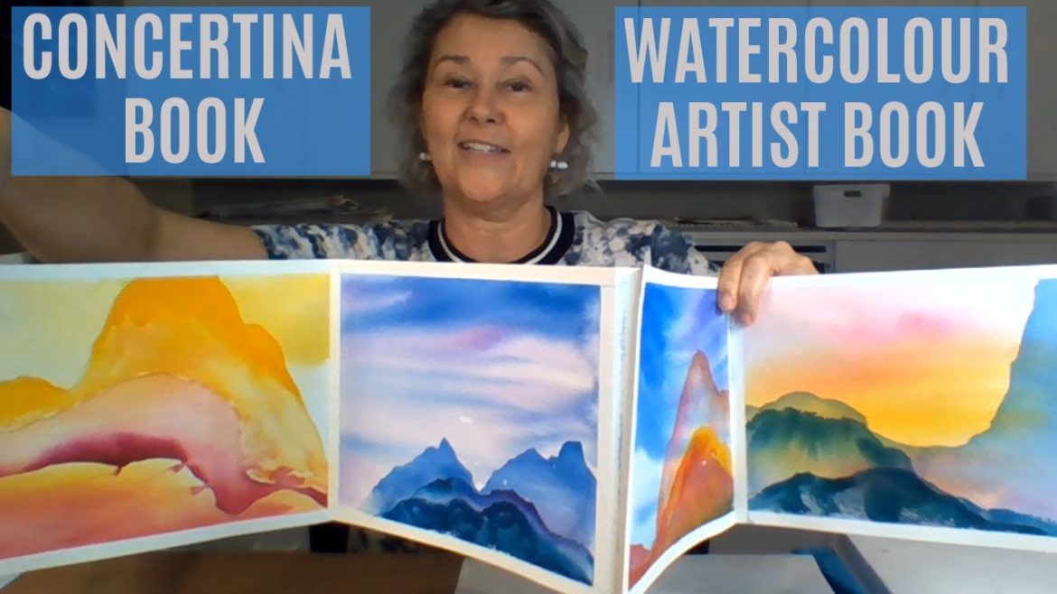 No edits, in-class recording | Watercolour Concertina book | How to design your panels & panel 1