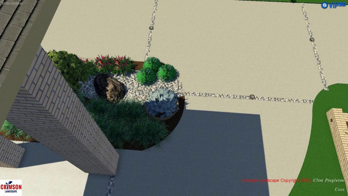 Japanese Texas Modern Landscape Design v1