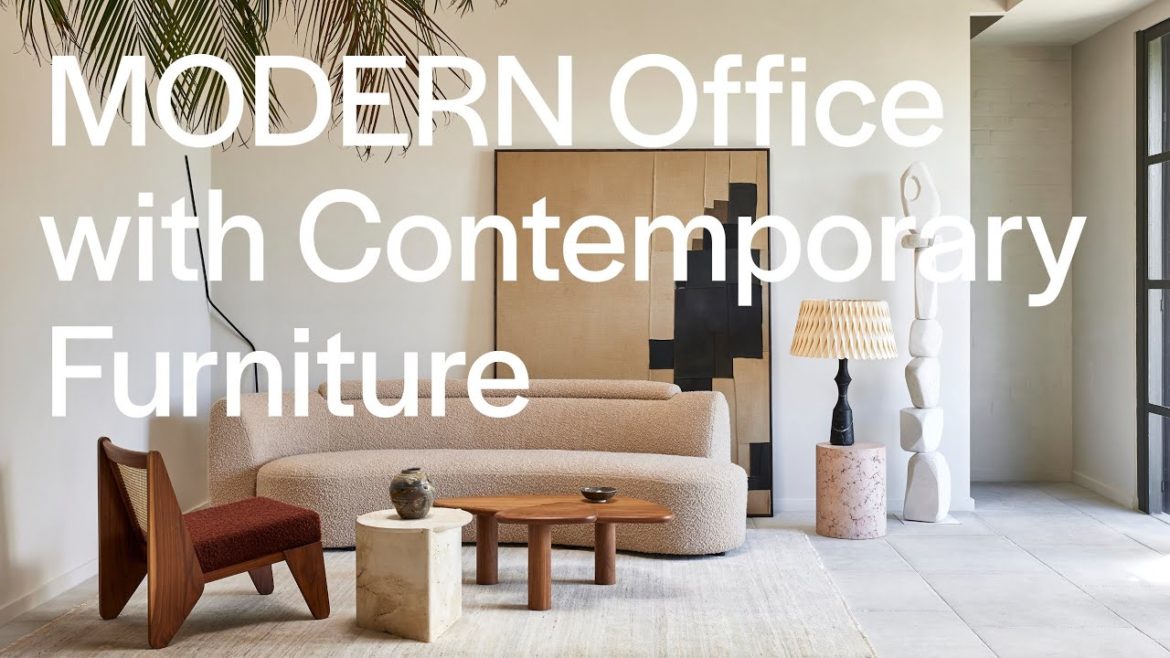 A Landscape Designer’s MODERN Office with Contemporary Furniture Throughout A Landscape Designer’s MODERN Office with Contemporary Furniture Throughout