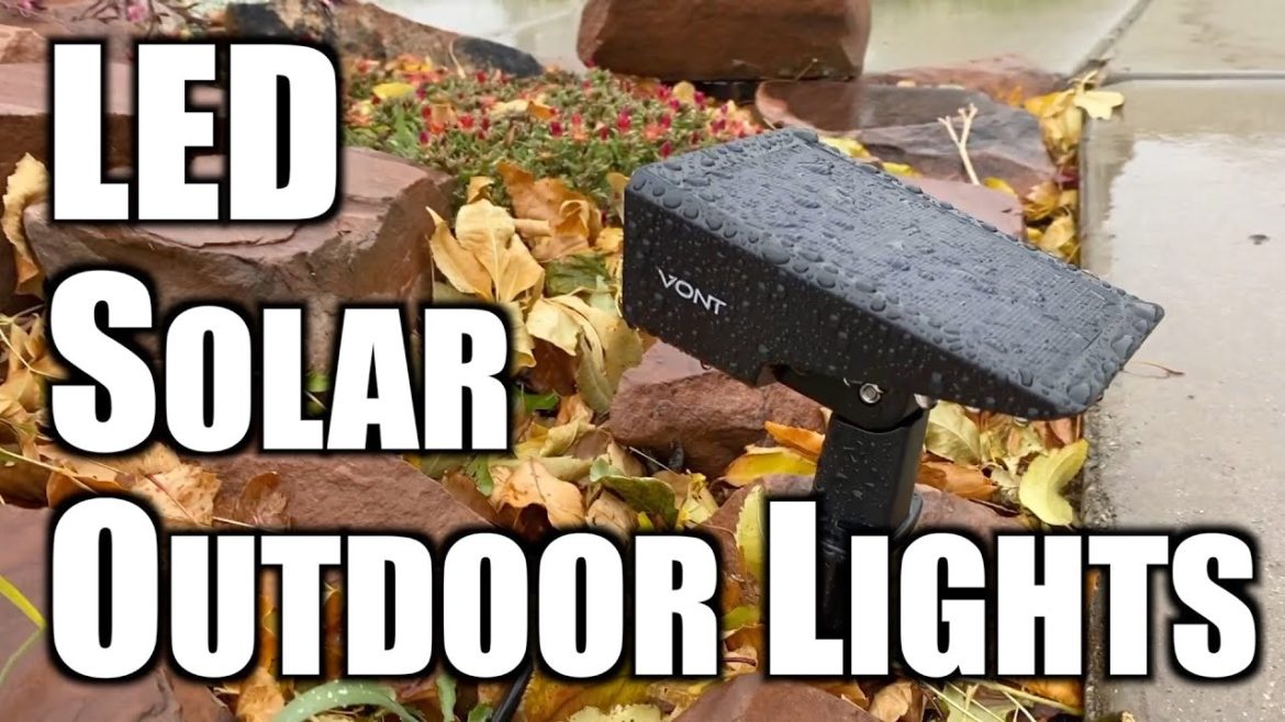 Vont LED Outdoor Solar Lights, REVIEW | IPX7 Waterproof Landscape Spotlights