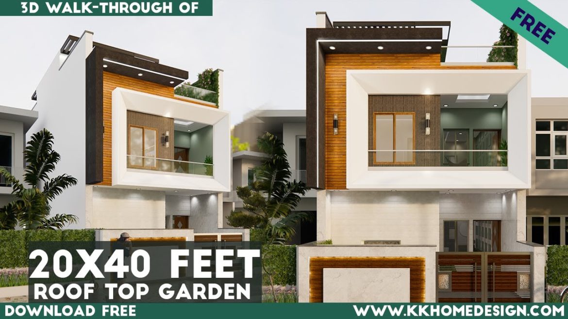 Roof Garden House Design With 3 Bedroom || 20 by 40 Feet Awesome House Design || 20×40 Home Plan#156 Roof Garden House Design With 3 Bedroom || 20 by 40 Feet Awesome House Design || 20x40 Home Plan#156