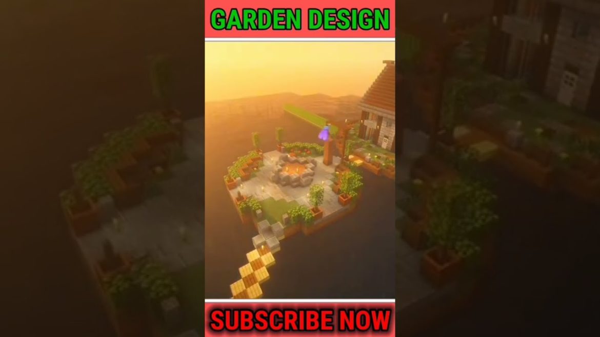 Minecraft garden design |😘😉😘| #shorts #minecraft #gaming