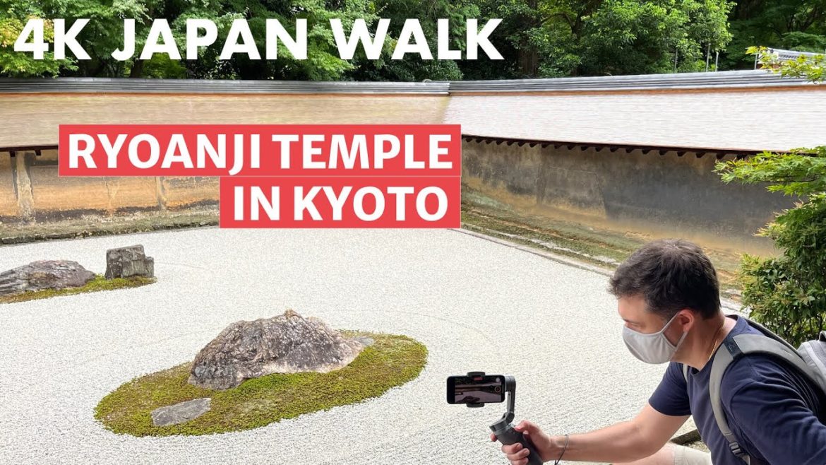 4K Japan Walk: Ryoanji Temple in Kyoto, Japan