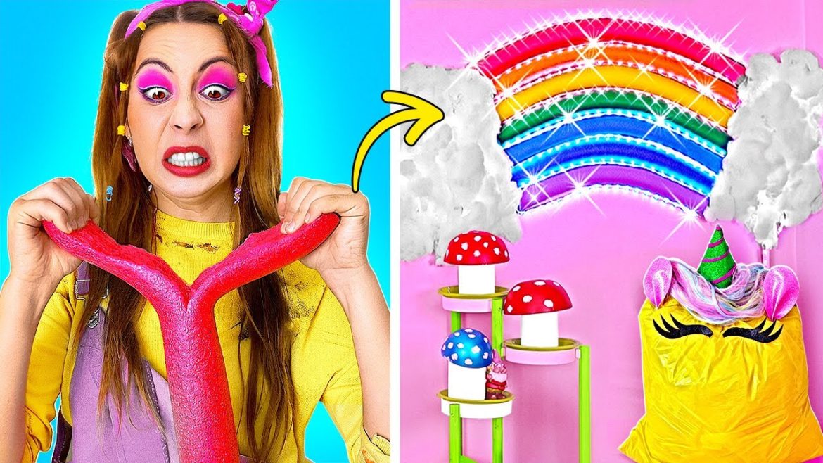 Rainbow Room Makeover for Poor Girl 🌈 Gadgets and DIY Crafts for Your Room Rainbow Room Makeover for Poor Girl 🌈 *Gadgets and DIY Crafts for Your Room*