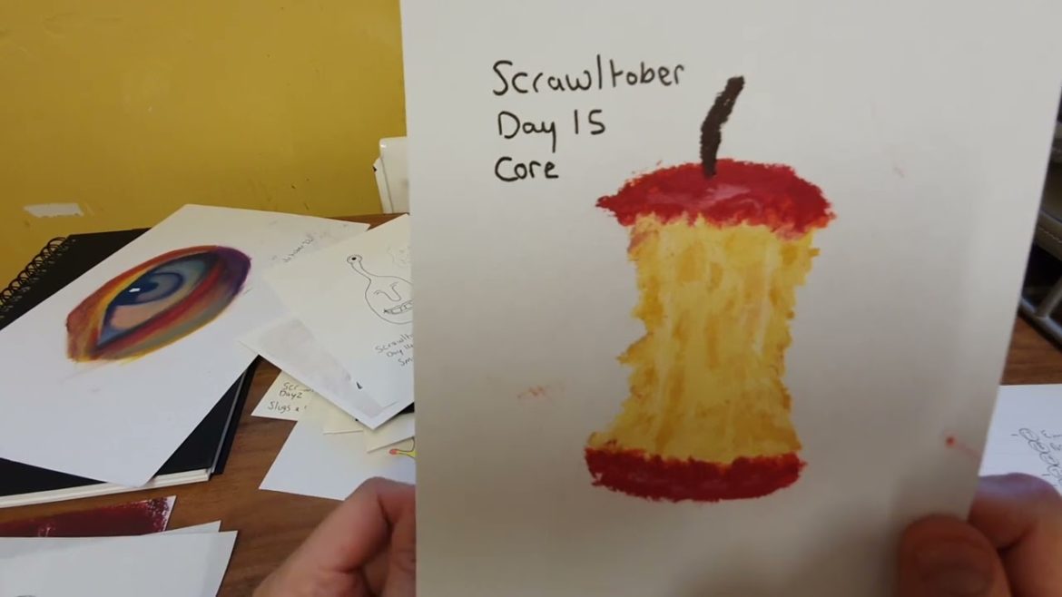 ScrawlTober 2022 Flip Through of my Artwork.