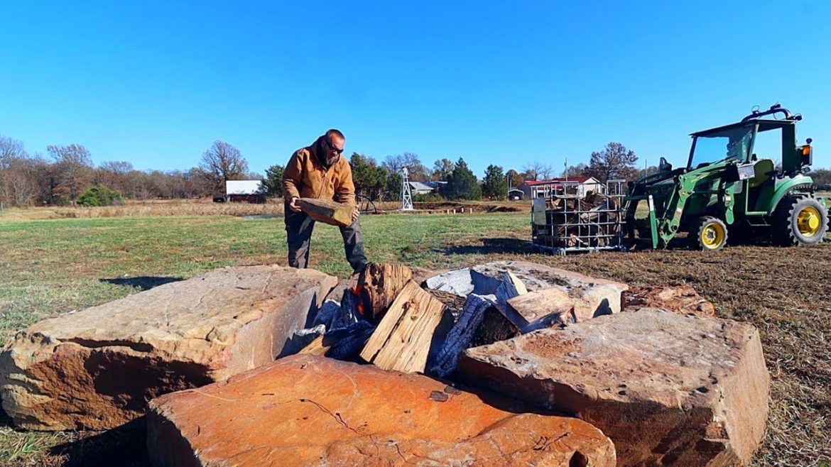 Relocating the Fire Pit, Portable LED Light Stands, and a Pond Update Relocating the Fire Pit, Portable LED Light Stands, and a Pond Update