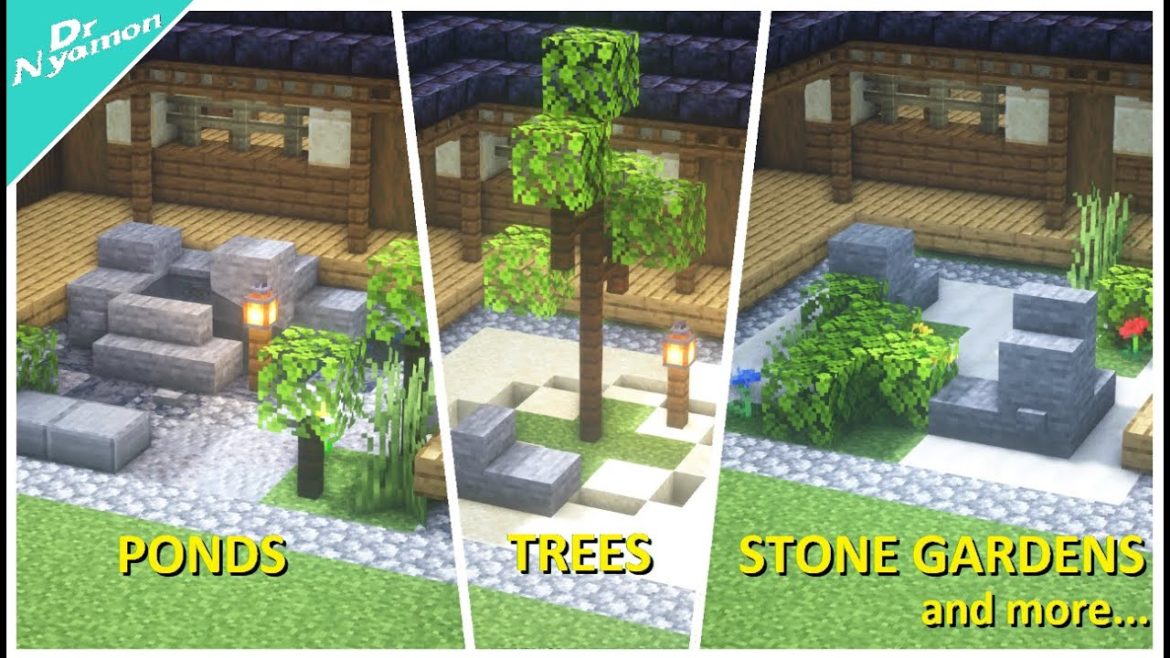 7 JAPANESE MINI GARDEN DESIGNS [Minecraft Tutorial]
