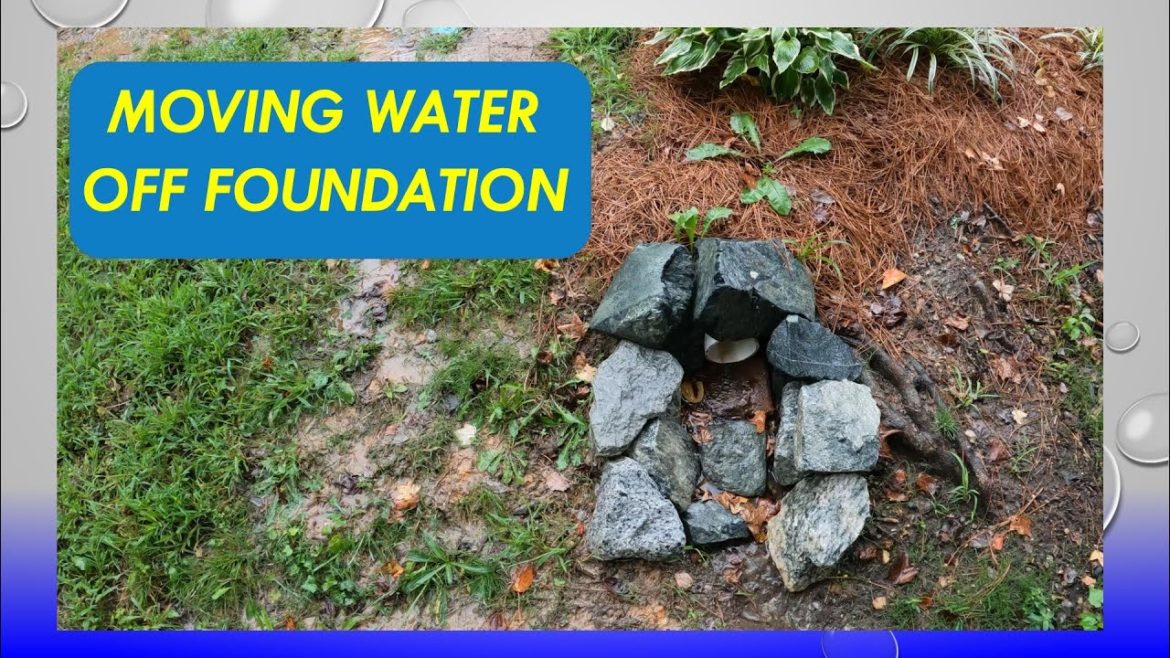 Moving water away from the foundation Moving water away from the foundation