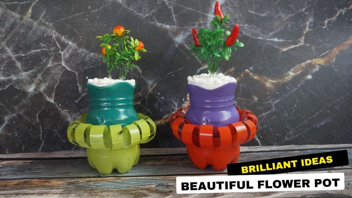 Gardening Tips and Ideas – Diy Flower Pot Made With Plastic Bottles Gardening Tips and Ideas - Diy Flower Pot Made With Plastic Bottles