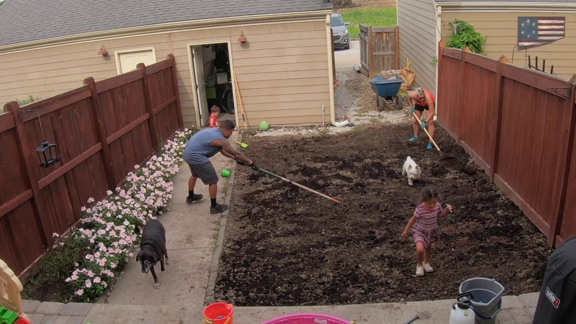 Gravel, Sand, Pavers, Soil, and Sod Timelapse- Full Backyard Landscape in 2:52
