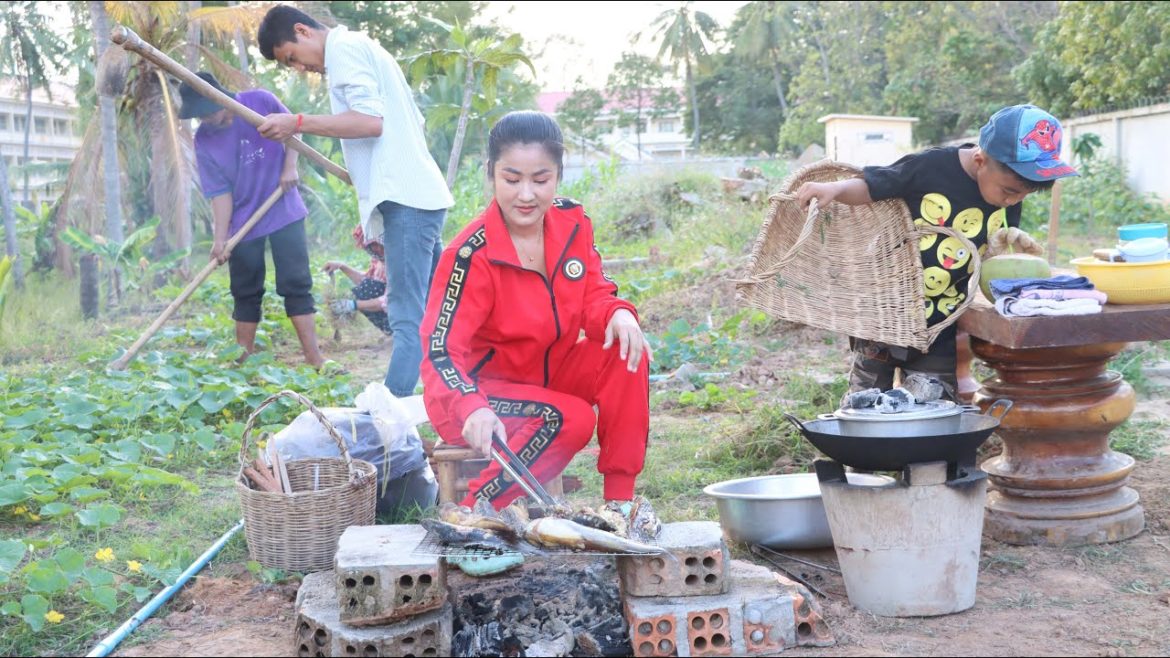 6 November 2022, New land we arrange and take care vegetable garden – Work and eating 6 November 2022, New land we arrange and take care vegetable garden - Work and eating