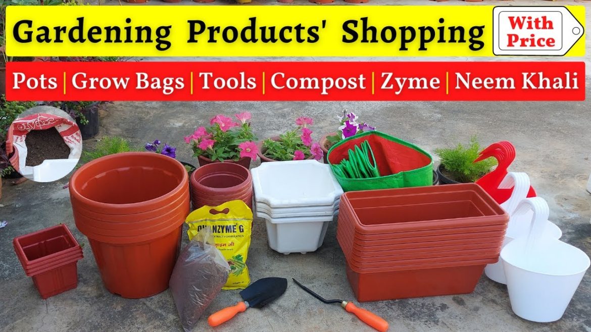 Gardening Products' Shopping with Price | Pots/Planters, Grow Bags, Tools, Compost, Zyme, Neem Khali