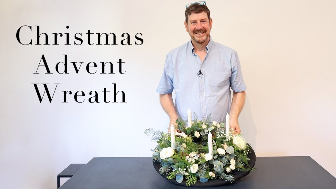 How To Make A Fresh Floral Christmas Advent Wreath How To Make A Fresh Floral Christmas Advent Wreath