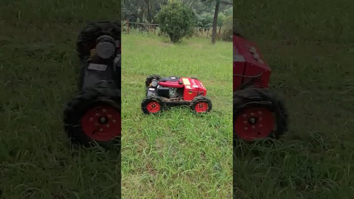 China made wireless remote control lawn mower, remote control brush mower, remote control weed mower