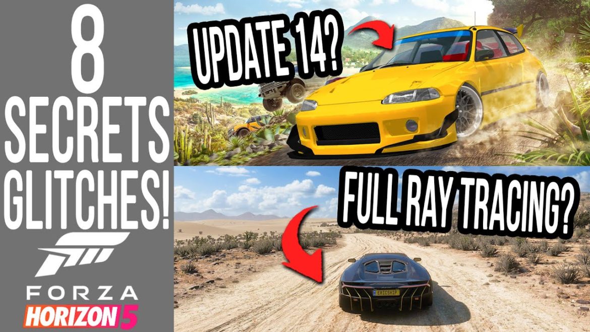 Forza Horizon 5 - 8 Secrets, Glitches & Easter Eggs! UPDATE 14 NEW ROCKET BUNNY BODYKITS?