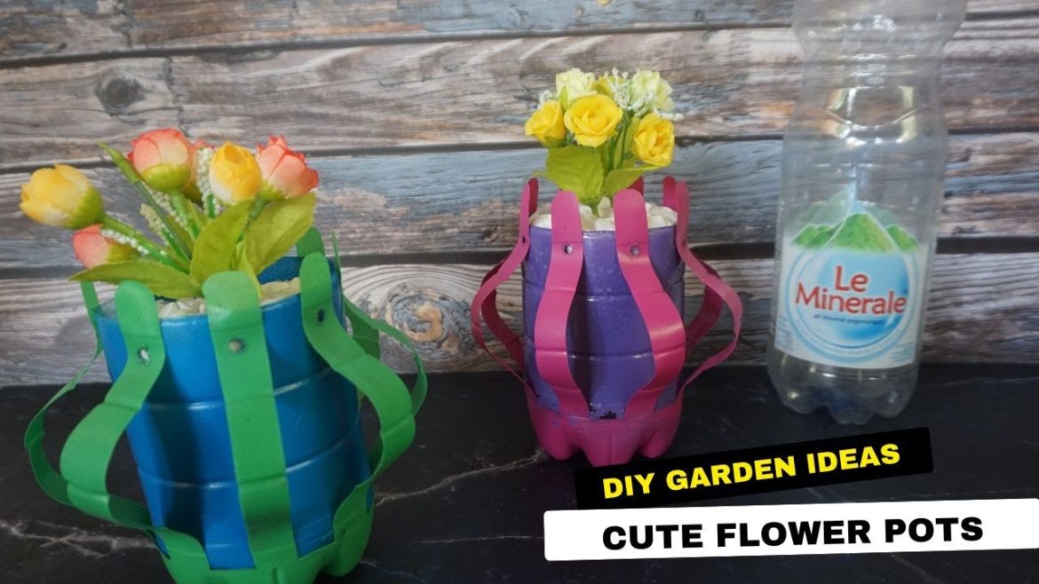 Recycle Plastic Bottles Into Cute Flower Pots – Diy Garden Ideas Recycle Plastic Bottles Into Cute Flower Pots - Diy Garden Ideas