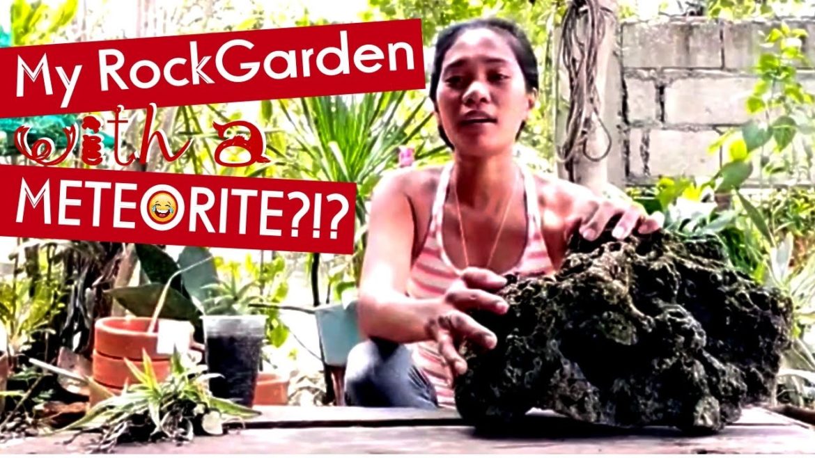 How to Build a Rock Garden from a Meteorite - Backyard Landscaping [ASMR - Real Audio]