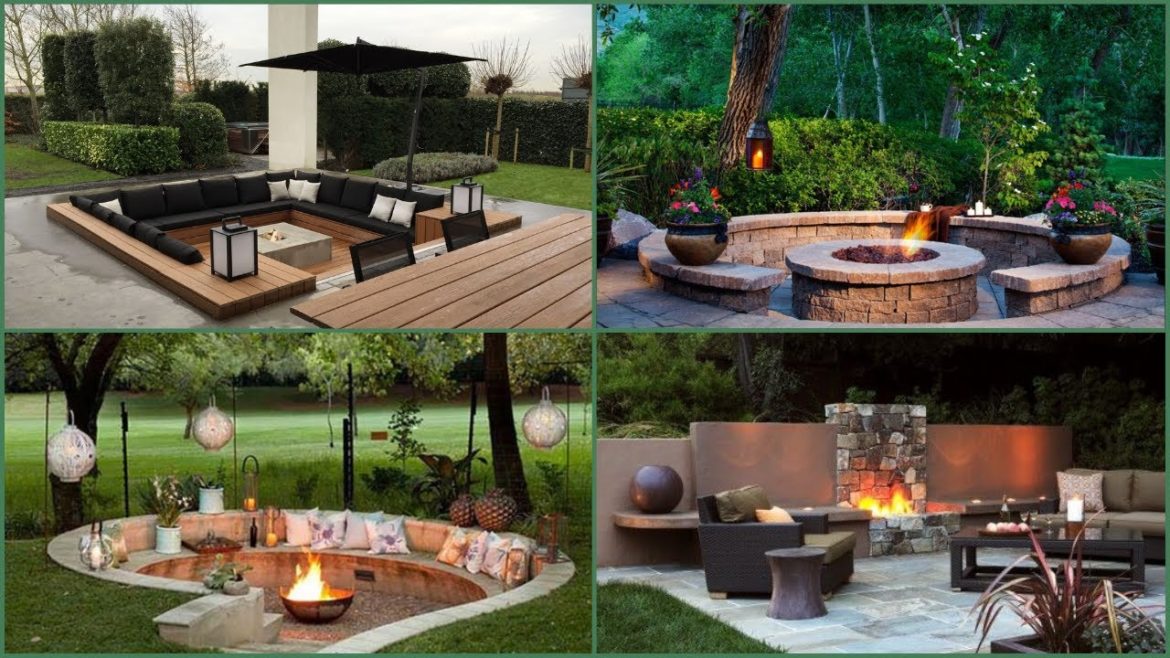 Modern Backyard Landscape Design With Outdoor Fire Place | Exterior Backyard Fireplace Designs Modern Backyard Landscape Design With Outdoor Fire Place | Exterior Backyard Fireplace Designs