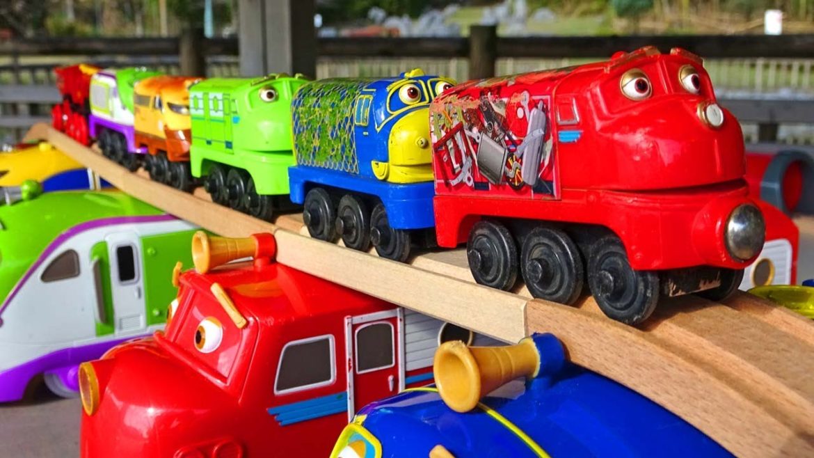 Chuggington & Brio Wooden Railway. Big Chugger Bridge Course