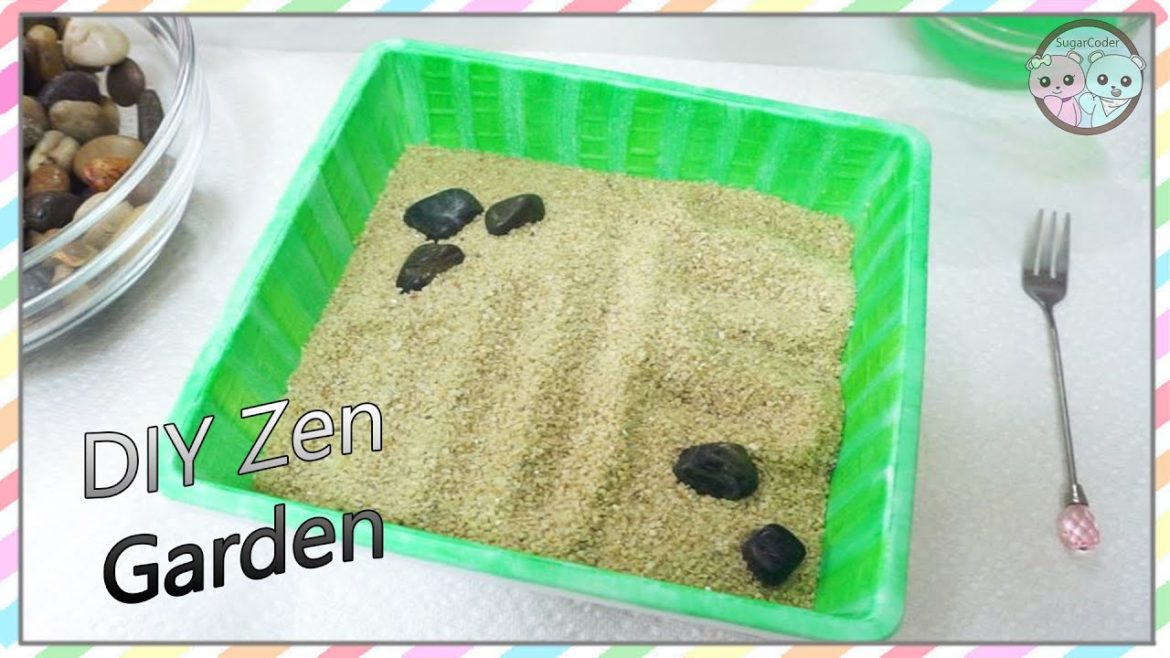 DIY Zen Garden, Japanese Rock Garden 🎋 Relaxing Sensory Asian-Inspired Craft Gift Ideas 🍃