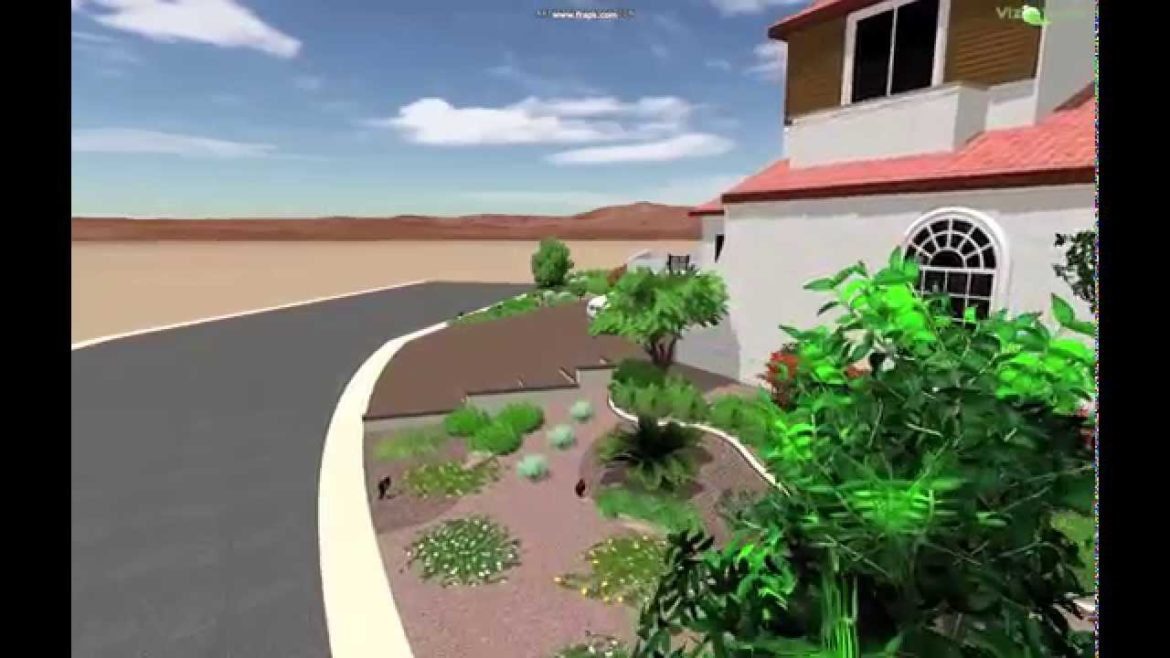 3D Front Yard Landscape