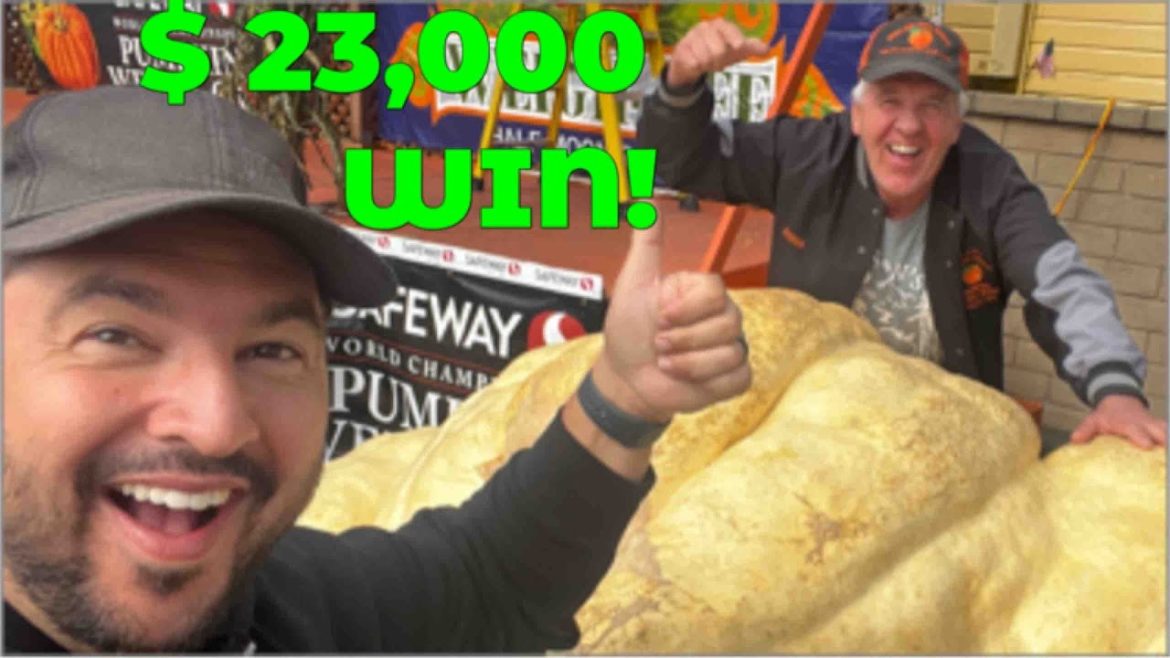 Giant Pumpkin wins $23,000 Record Breaker! Giant Pumpkin wins $23,000 Record Breaker!