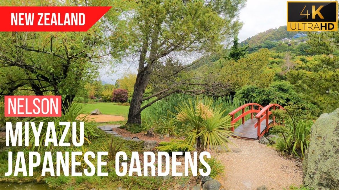 Miyazu Japanese Gardens - Nelson, New Zealand | 4K Walking Tour