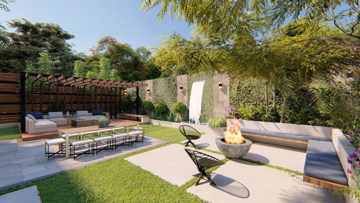 Ultra modern tiny backyard design on budget