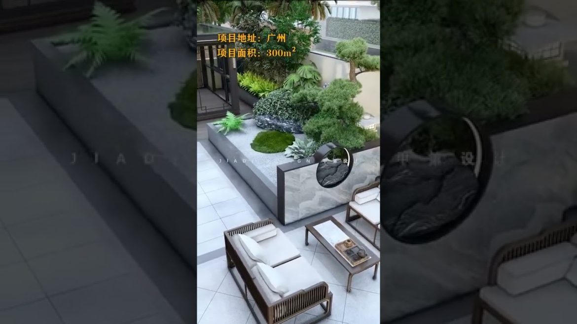 Landscape Design Ideas - Garden Design for Small Gardens 🏡 #shorts