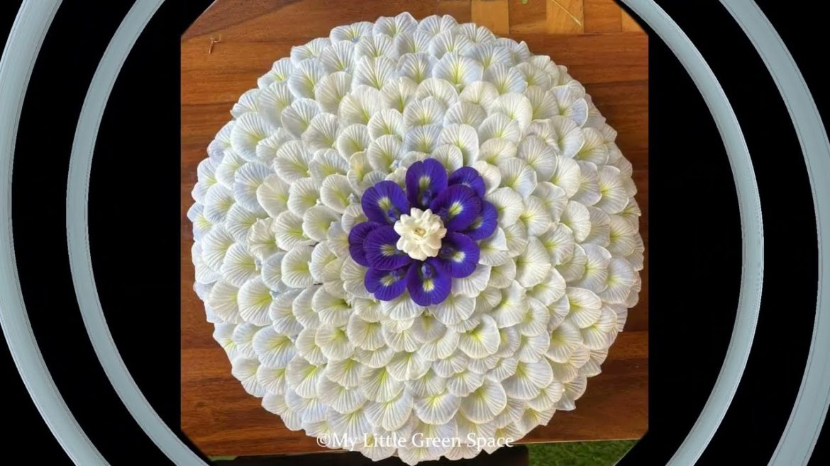 Aparajita Flower Decoration Ideas | Sangu Pushpam | Easy Flower Decoration Ideas at Home