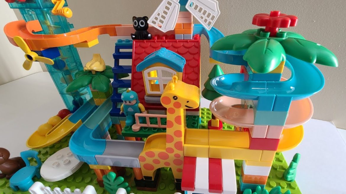 🦒Zoo Animal Marble Run Coaster🎢