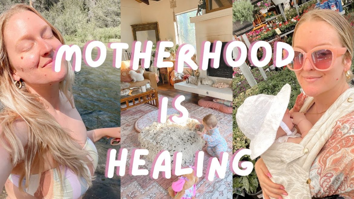 motherhood is healing✨ weekend vlog, teething baby, gardening