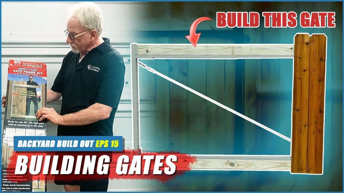 Building a Swing Gate Kit -Backyard Buildout EP- 15
