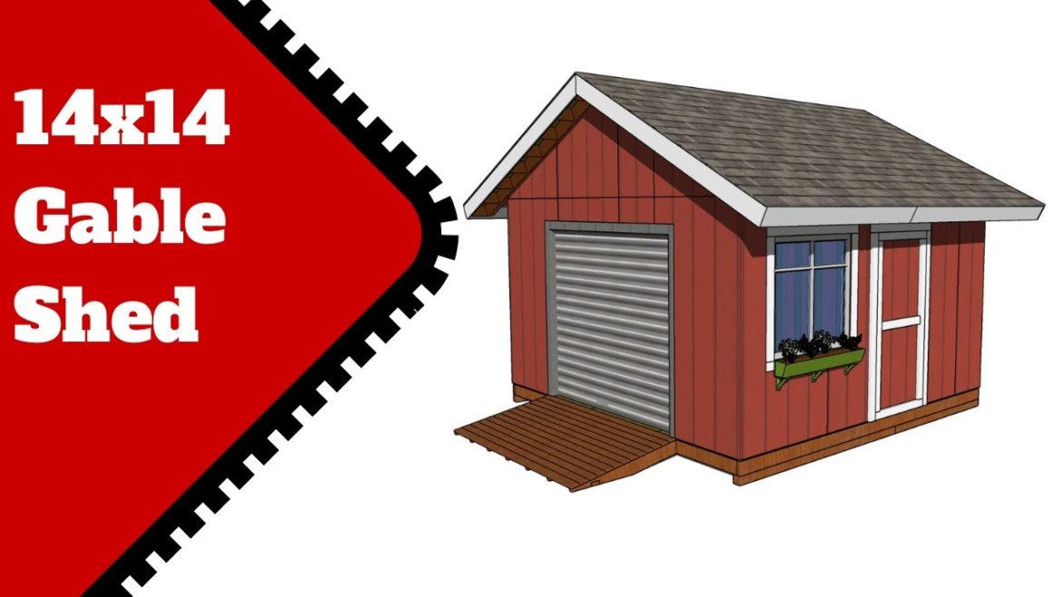 How to Build a 14×14 Gable Shed How to Build a 14x14 Gable Shed