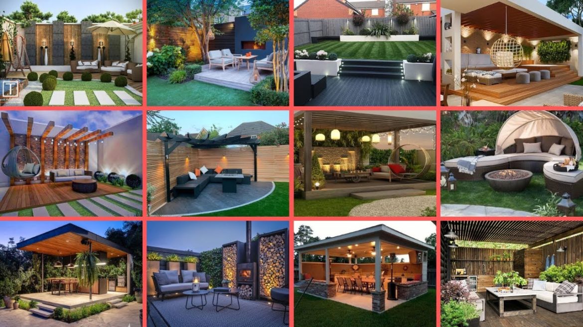 Patio Design Ideas 2023  Rooftop Terrace Pergola House Exterior  Backyard Garden Landscaping  Ideas