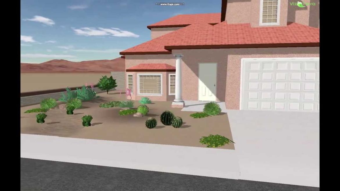 3D Front Yard Desert Landscape