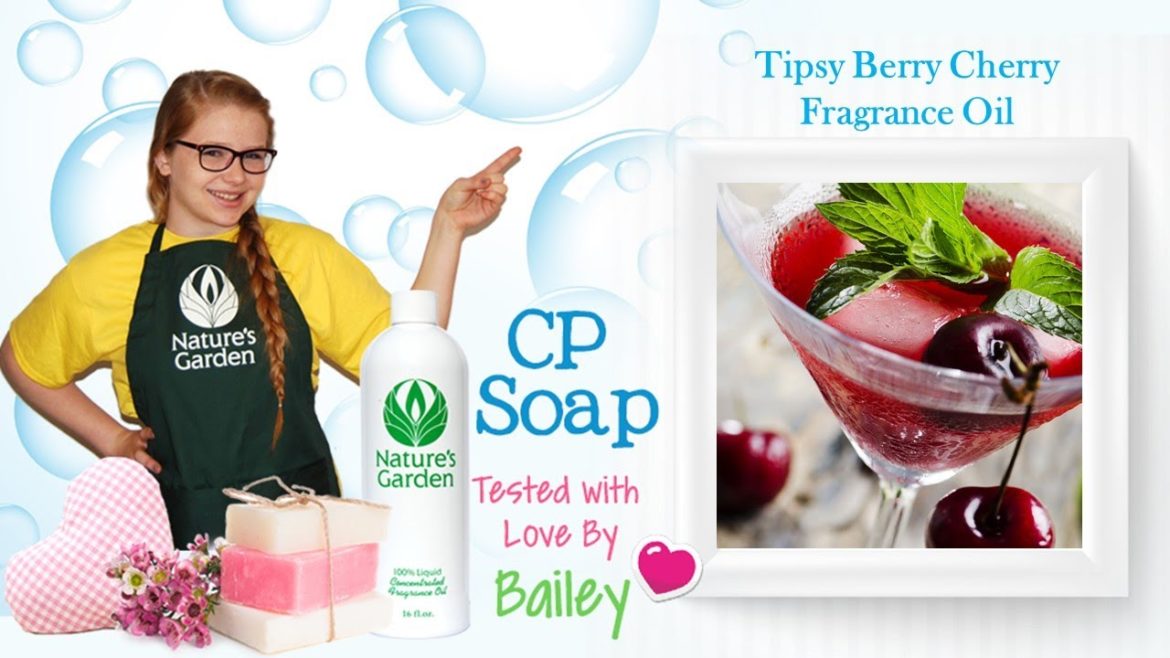 Soap Testing Tipsy Berry Cherry Fragrance Oil- Natures Garden
