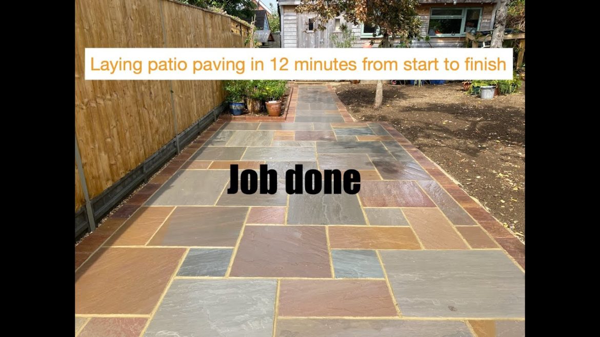 Laying patio paving, in 12 minutes, from start to finish full specification   HD 1080p Laying patio paving, in 12 minutes, from start to finish full specification   HD 1080p