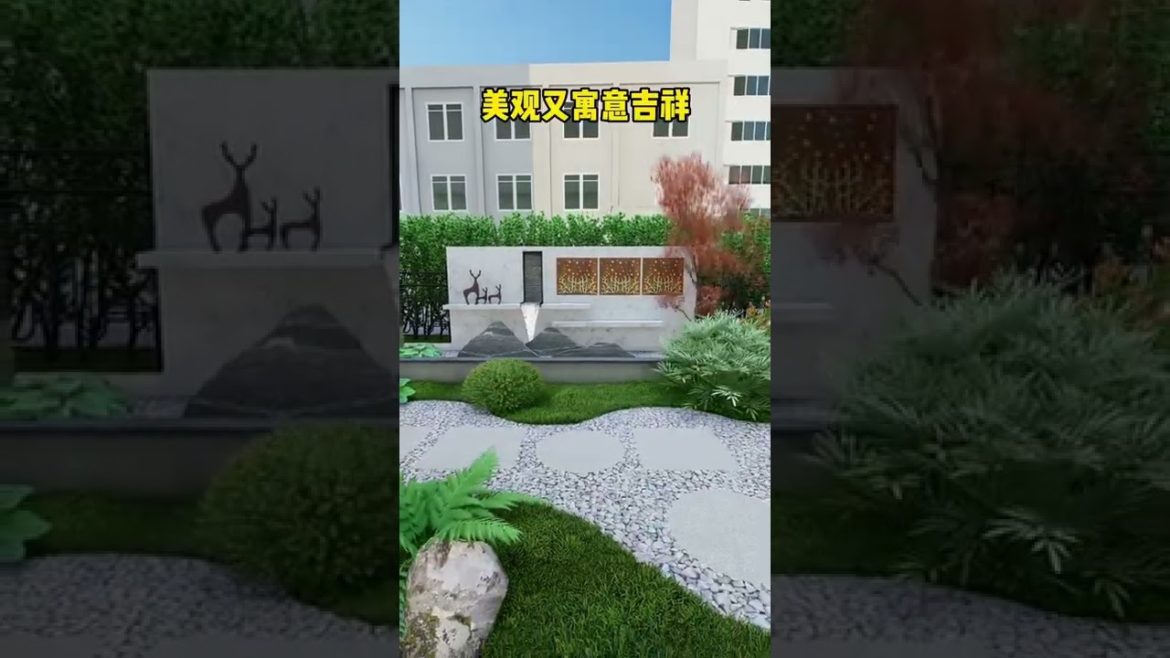 Landscape Design Ideas - Garden Design for Small Gardens 🏡 #shorts