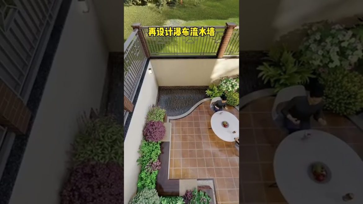 Landscape Design Ideas - Garden Design for Small Gardens 🏡 #shorts