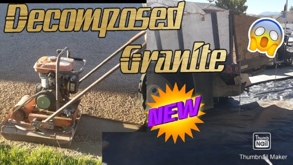 How To Install Decomposed Granite front yard | Steps to compacting